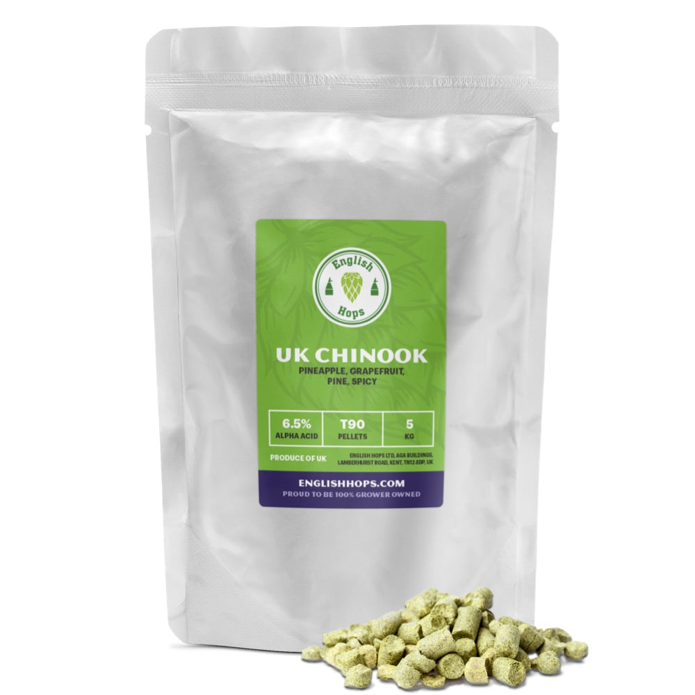 UK Chinook T90 Hop Pellets - 5Kg